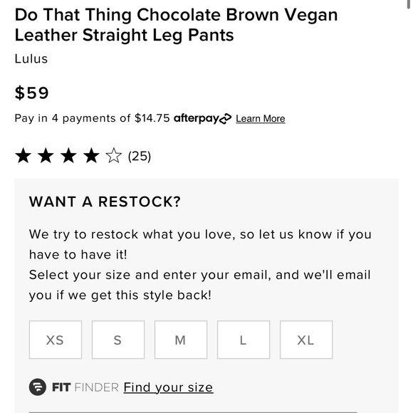 Lulus Do That Thing Chocolate Brown Vegan Leather Straight Leg Pants XS SOLD OUT - Picture 8 of 9